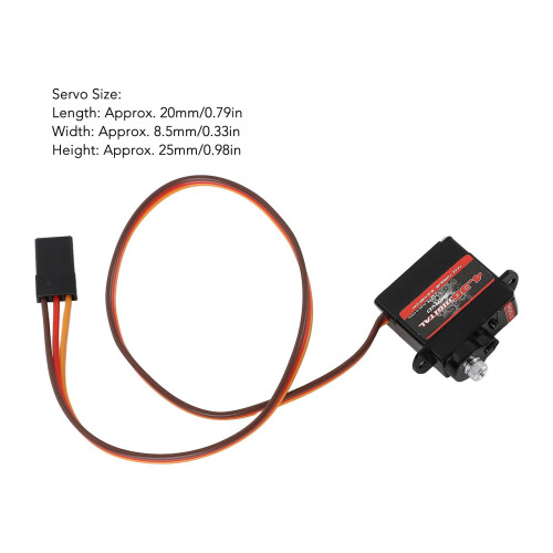 Servo digitale RC 0,65 kgf·cm 20x8,5x25 mm plastica 1