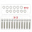 SBF 12x 5/16x2in Kit de pernos de acero inoxidable SmallBlock 4