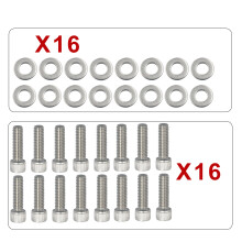 Boulons d'admission en inox BBC 3/8x1-1/4 Chevy 396-454