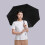 Parasol à pliage triple 8 baleines 37,4 pouces noir 8