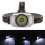 Linterna frontal LED mini 1200mAh USB Recargable 16