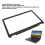 Cubierta del bisel frontal de LCD de ABS negra para portátil E6540 3