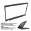 Cornice frontale LCD per 5480 E5480 E5490 E5491 nera 5