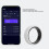 Anillo inteligente blanco BT IP68 18mAh Ring +400mAh Dock 8 6