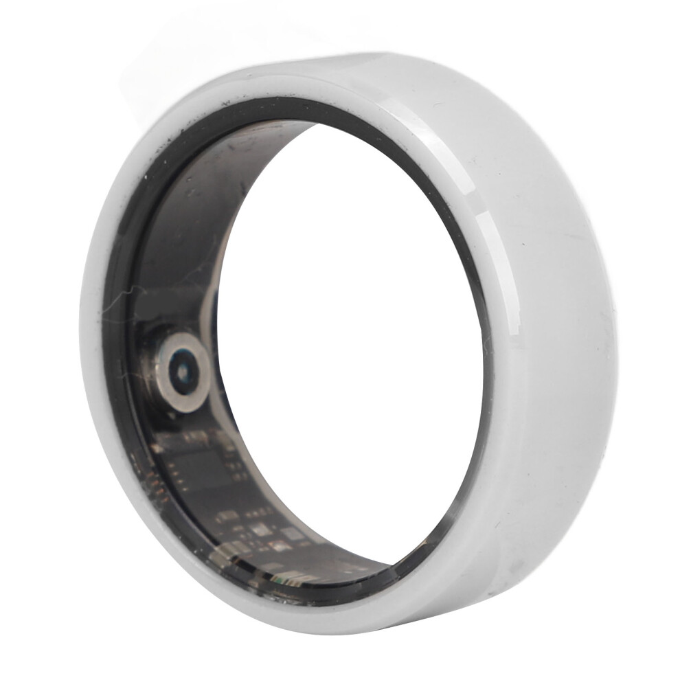 Smart Ring White BT IP68 Pedometer Sleep Tracker Health Ring 7-Day-image-OPC-PJDTZN2-NEW