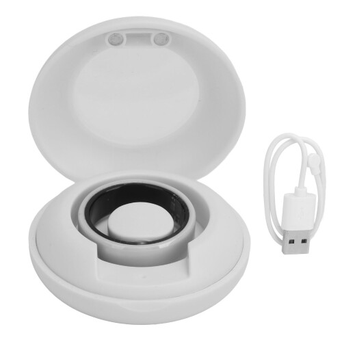 Anillo inteligente blanco BT IP68 18mAh Ring +400mAh Dock 8 2