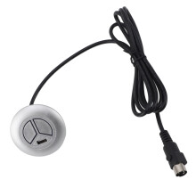 Interruttore di reclinazione a 5 pin ABS nero Ø5mm 5A 5V USB