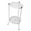 Supporto per piante bianco a due livelli in ferro, 50 cm, 570 g 1