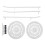 Supporto per piante bianco a due livelli in ferro, 50 cm, 570 g 9