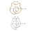 Set di 4 aghi a spirale oro e argento 3.9x3.1/3.5x4.3 cm 2