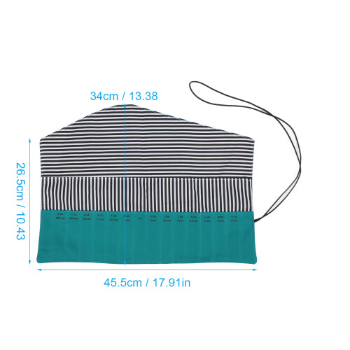 Rouleau organisateur pour crochets 26.53445.5cm vert 1