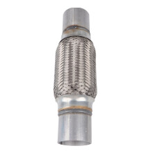 Stainless Steel Car Exhaust Pipe 50x250mm Noise & Shake Resistant Flexible Hose