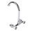 Wall Mount Kitchen Faucet Stainless Steel 2 Handles, Smooth Surface 11