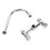 Wall Mount Kitchen Faucet Stainless Steel 2 Handles, Smooth Surface 15