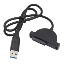 Universal USB-zu-SATA-Kabel zum Anschluss von Slimline-Optical-Laufwerken an Laptops