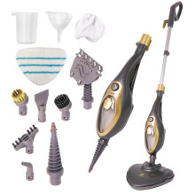 (1) 12-in-1 Steam Mop & Carpet Steamer - Multifunctional Detachable Handheld Floor Cleaner with Variable Control, Microfiber Pad for Hard Floors