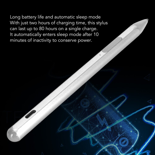Stylet MPP 2.0 argent 4096 niveaux de pression 200 mAh Go1/2/3 2