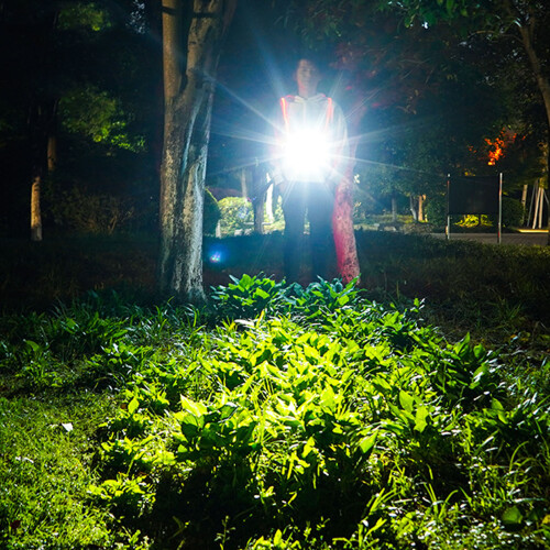 Gilet réfléchissant LED 1500 mAh Vert fluorescent 2