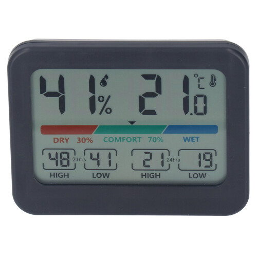 Schermo HD Termometro Igrometro 9.3x7.3x2cm Blu
