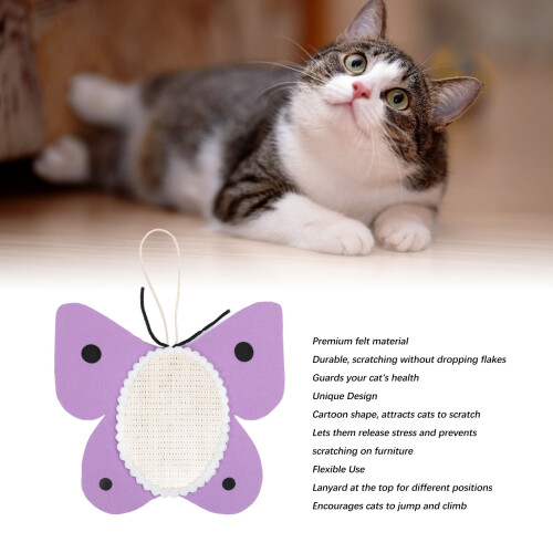 Tapis à griffer pour chaton dessin animé - feutre, lanière, usage intérieur 2
