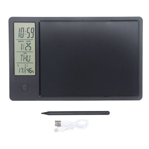 Multifunctional Electronic Calendar Writing Board 26x16cm, Black 2
