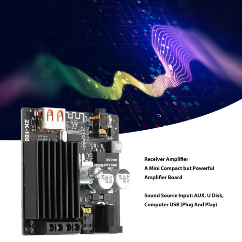 ZK 1002M Mini Ricevitore a due canali BT5.0 DC5-24V 2