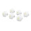 16 pièces d'attaches de couette en forme de fleur 3x3x3cm blanches 8