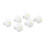 16 pièces d'attaches de couette en forme de fleur 3x3x3cm blanches 12