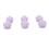 16 pezzi chiusure per copripiumino a fiore 3x3 cm viola 16