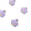 16 pezzi chiusure per copripiumino a fiore 3x3 cm viola 9