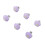 16 pezzi chiusure per copripiumino a fiore 3x3 cm viola 1