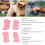4er-Set rosafarbene Hundeschuhe Größe 2 - warm, leicht 5