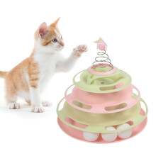 Tipo 4 Giocattolo per gatto con piattaforma rotante - 25 x 25 cm, PP