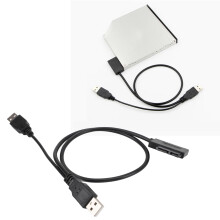 Cable adaptador USB a 7+6 13 pines Slimline SATA de 50 cm