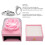 Scatola per anelli rosa velluto - Taglia S - Multiuso 3