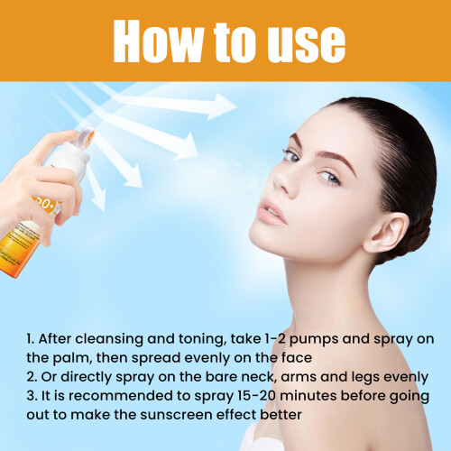 2 pezzi spray solare impermeabile SPF50+ da 150 ml 2
