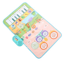 Tapis musical pour tout-petit 80x50 cm, 3 x AA, 2 baguettes