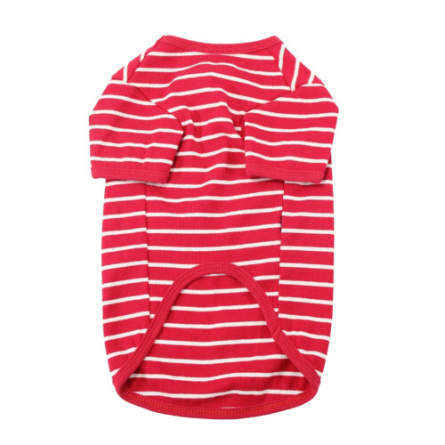 Camisetas para perros de algodón transpirable a rayas talla XL 1