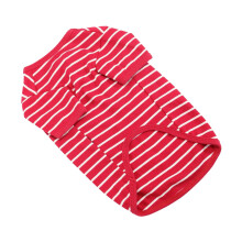 Maglietta per cani a righe in cotone, traspirante ed elastica, taglie S-XL