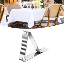 6 clips para mantel, acero inoxidable, 7,2 x 5,5 x 1,2 cm