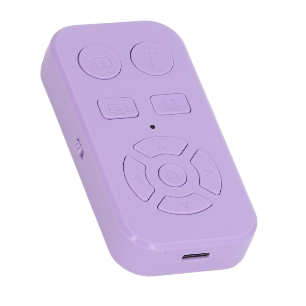 Bluetooth Remote: 9 Keys For Video Page Turn Selfies Purple 7601335675333