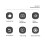 R1 telecomando Bluetooth a 9 tasti, compatto, 150 mAh, viola 8