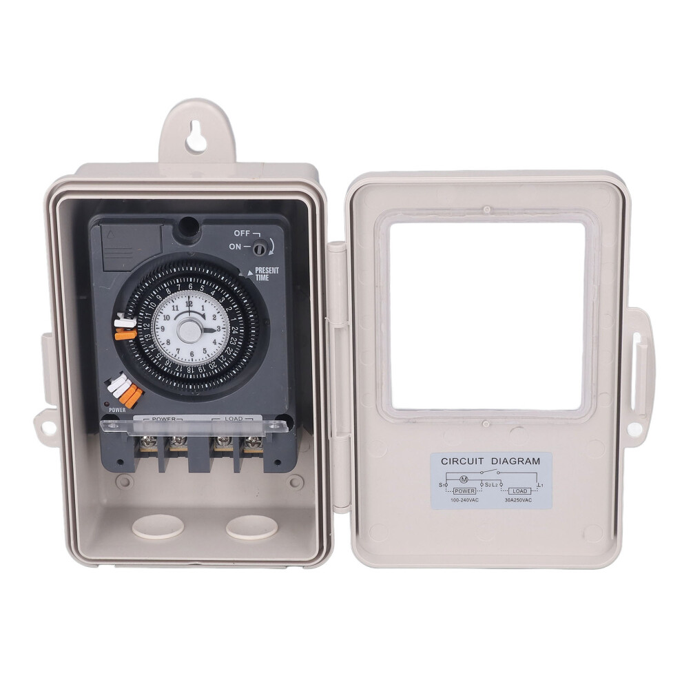 Mechanical Ip53 Rainproof Timer Switch 24H 30A 250Vac 4321335678020
