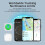 Pack de 4 traceurs 29x29x11mm blanc MFi Bluetooth 2
