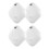 Pack de 4 traceurs 29x29x11mm blanc MFi Bluetooth 14
