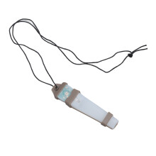 Waterproof Personal ID Marker Light with Hook, 150mAh Red Flashing Silicone Soil Color