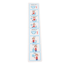 Programma visivo per l'addestramento al vasino in PVC per bambini