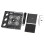 Supporto per auto RC 1/18 1/24 in lega di alluminio nero 10