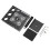 Supporto per auto RC 1/18 1/24 in lega di alluminio nero 6