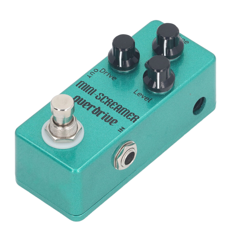 Aluminum Overdrive Effect Pedal 94x38x33mm with Drive Tone Knobs